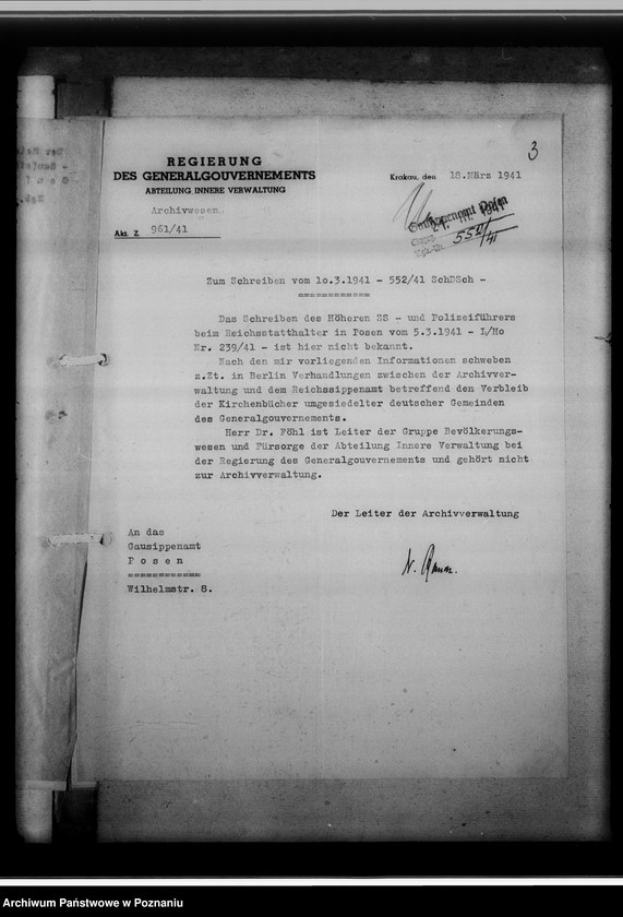 Obraz 7 z jednostki "Kirchenbücher der Umsiedler [korespondencja]"