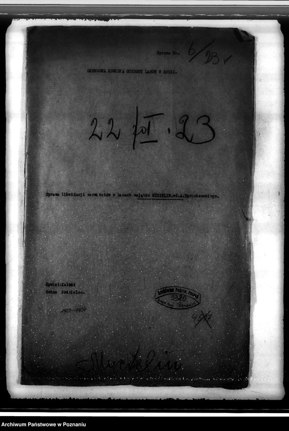 Obraz 4 z jednostki "Sprawa likwidacji serwitutów w lasach majątku Mycielin własność A. Doruchowskiego gmina Kościelec powiat kaliski"