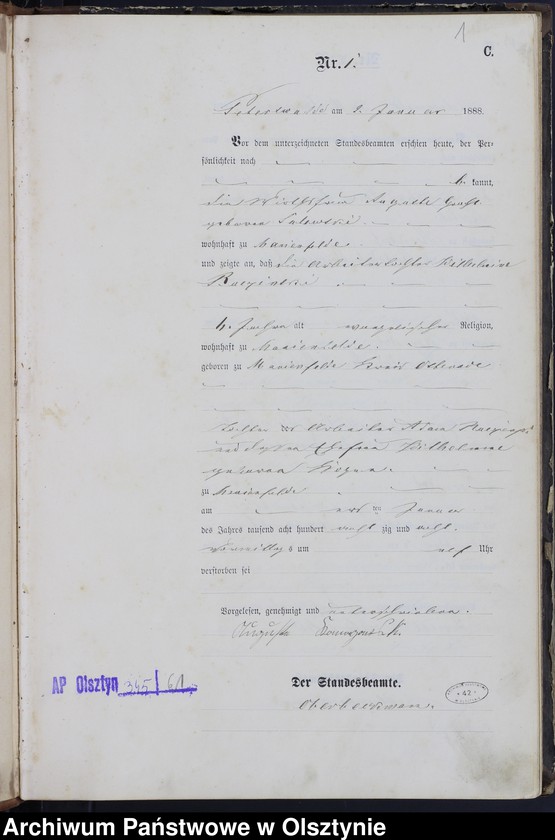 image.from.unit.number "Sterbe-Haupt-Register Nr 1 - 84"