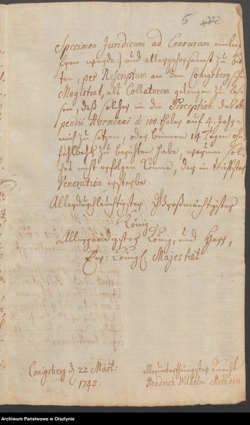 image.from.unit.number "In S. [Sachen] Heinrich Wilhelm Melhorn in causa Stipendi"