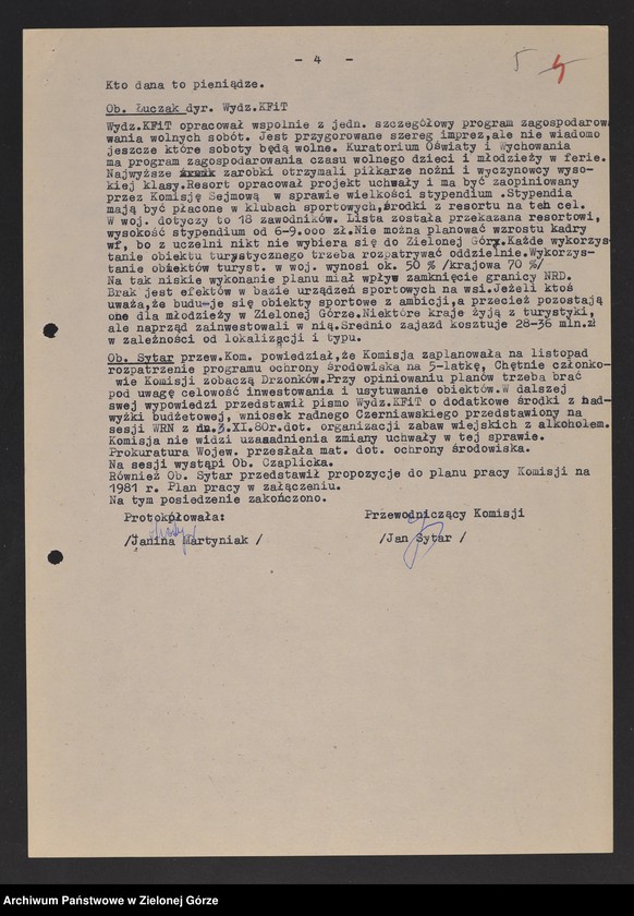 image.from.unit.number "Protokóły z posiedzeń Komisji Zdrowia, Spraw Socjalnych i Ochrony Środowiska Wojewódzkiej Rady Narodowej w Zielonej Górze"