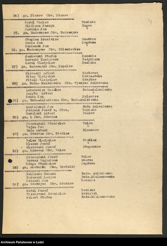 Obraz 5 z jednostki "Wybory do Sejmu okręg X powiat Końskie [- wykazy uprawnionych do głosowania, trójek partyjnych, składy Obwodowych Komisji Wyborczych ]"