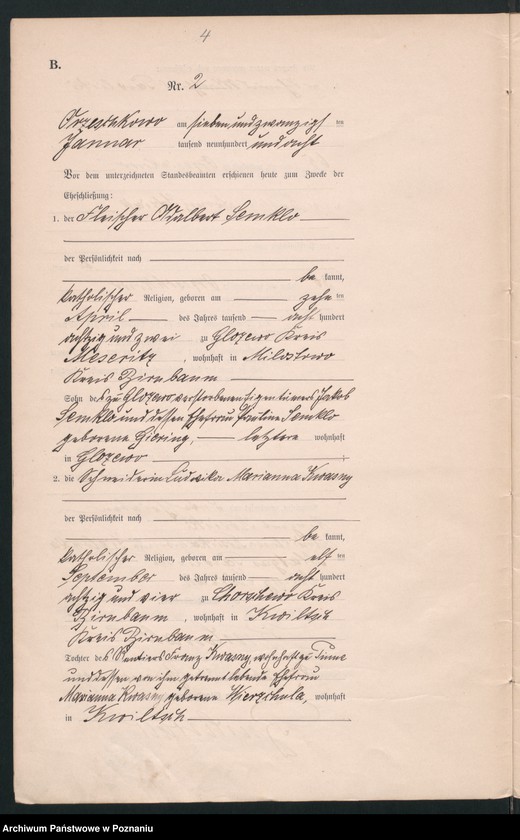 Obraz 6 z jednostki "Heirats-Neben-Register"