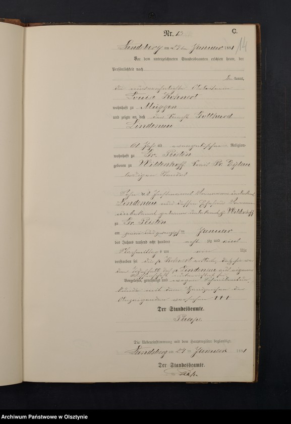 image.from.unit.number "Sterbe-Neben-Register Nr 1 - 73"