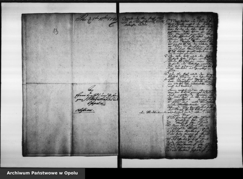 Obraz 14 z jednostki "Acta des Magistrats zu Oppeln betreffend die Inserenda in die Zeitungen und Intelligenz Blätter auch Provinzial Blätter"