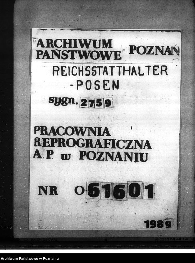 Obraz 1 z jednostki "Różne zarządzenia i korespondencja w sprawach gospodarczych"