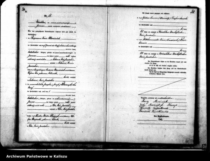 Obraz 19 z jednostki "[Księga małżeństw]"