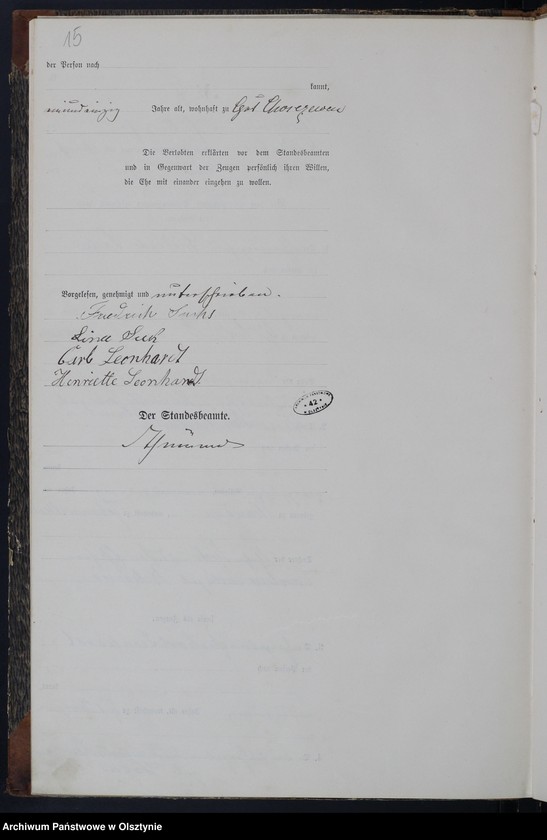 image.from.unit.number "Haupt-Heiraths-Register Nr 1 - 8"