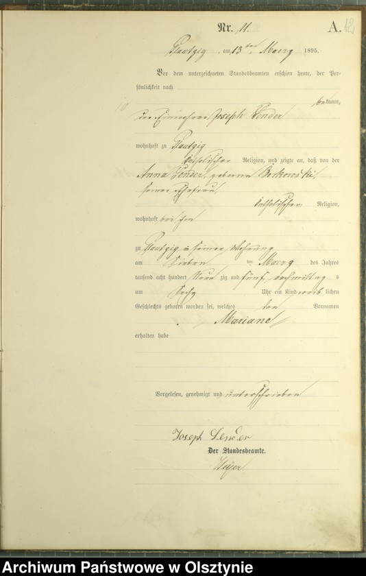 image.from.unit.number "Geburts-Haupt-Register Nr 1 - 43"