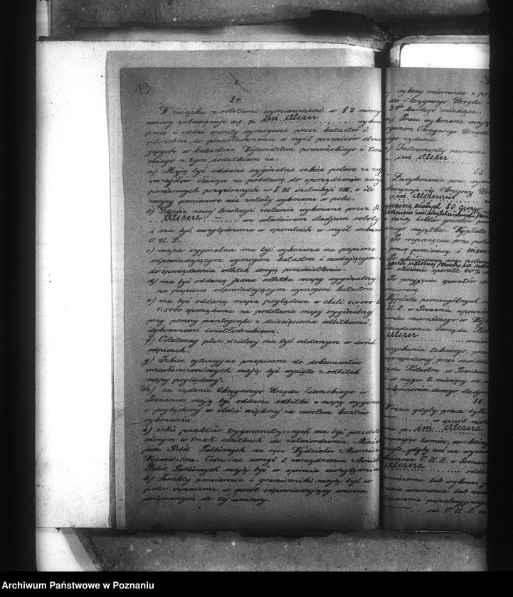 Obraz 18 z jednostki "Postępowanie techniczne /przy parcelacji majątku/ Wróble powiatu mogileńskiego"