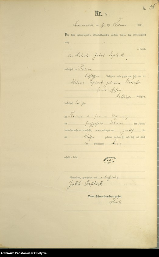 image.from.unit.number "Gebuets -Haupt Register Nr.1-82"