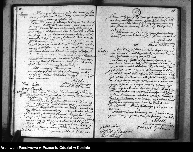 image.from.unit.number "Akta urodzeń, małżeństw i zejścia"