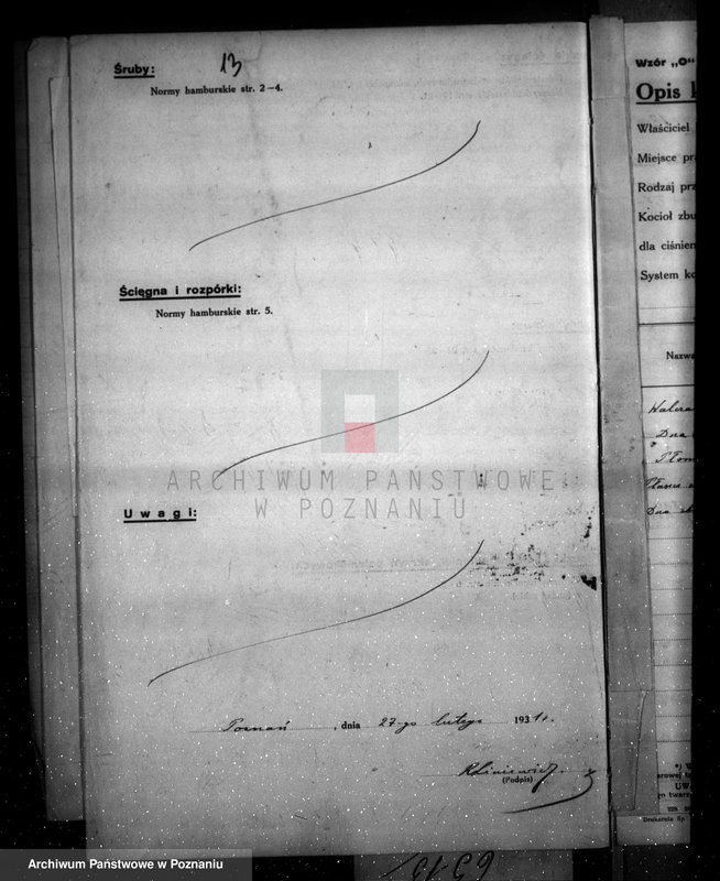 Obraz 17 z jednostki "Browar parowy H. Pflauma w Nowym Tomyślu nr woj. kotła 6513"