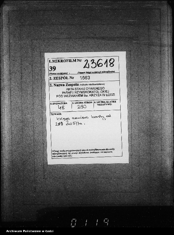 Obraz 2 z jednostki "Akta urodzeń"