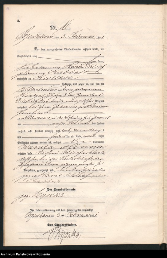 Obraz 19 z jednostki "Księga urodzeń"