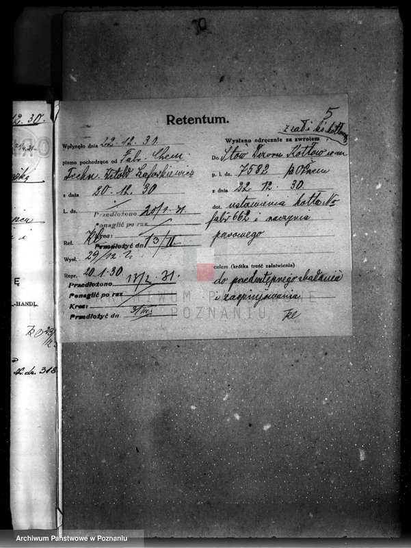 image.from.unit.number "Fabryka Chemiczno-Techniczna W. Szafarkiewicza w Poznaniu  nr woj. 6512"