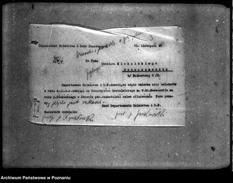 Obraz 7 z jednostki "Naczelna Rada Ludowa w Poznaniu wnioski na posadę do gorzelni"