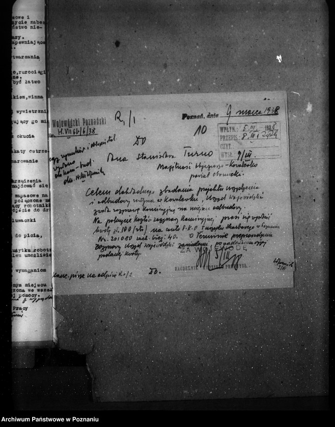 Obraz 14 z jednostki "Młyn wodno-motorowy w Kowalewku pow. obornicki /zatwierdzenie nadbudowy/"