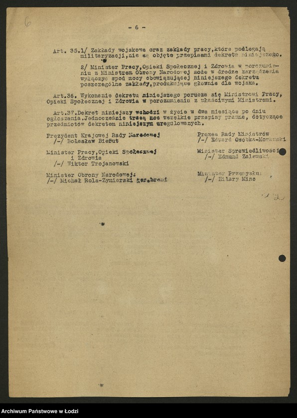 Obraz 7 z jednostki "Okólniki, uchwały i instrukcje związków zawodowych"