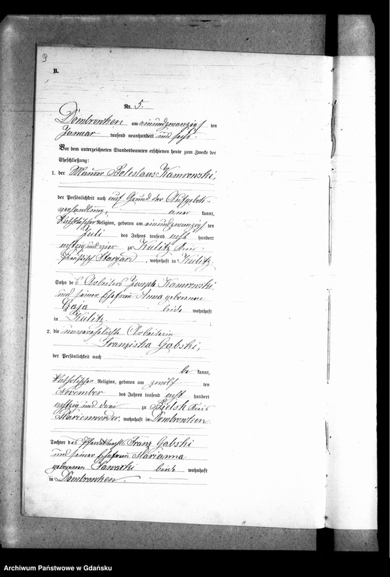 image.from.unit.number "Księga małżeństw"