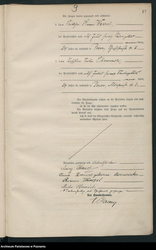 Obraz 20 z jednostki "Księga miejscowa małżeństw tom I [Rejestr główny małżeństw]"