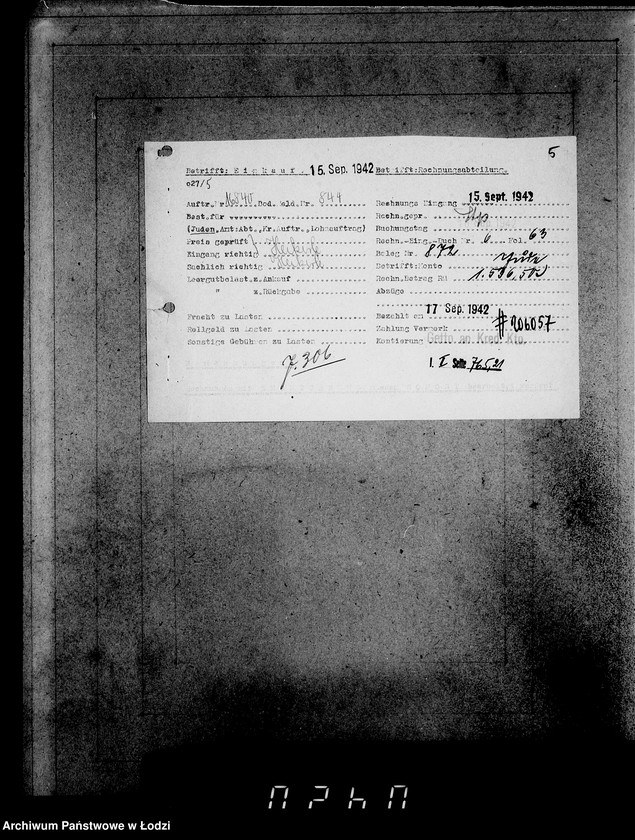 image.from.unit.number "Aufträge, [Lieferscheinen und Rechnungen] 16791-16840 [Dostawa żywności do Getta]"