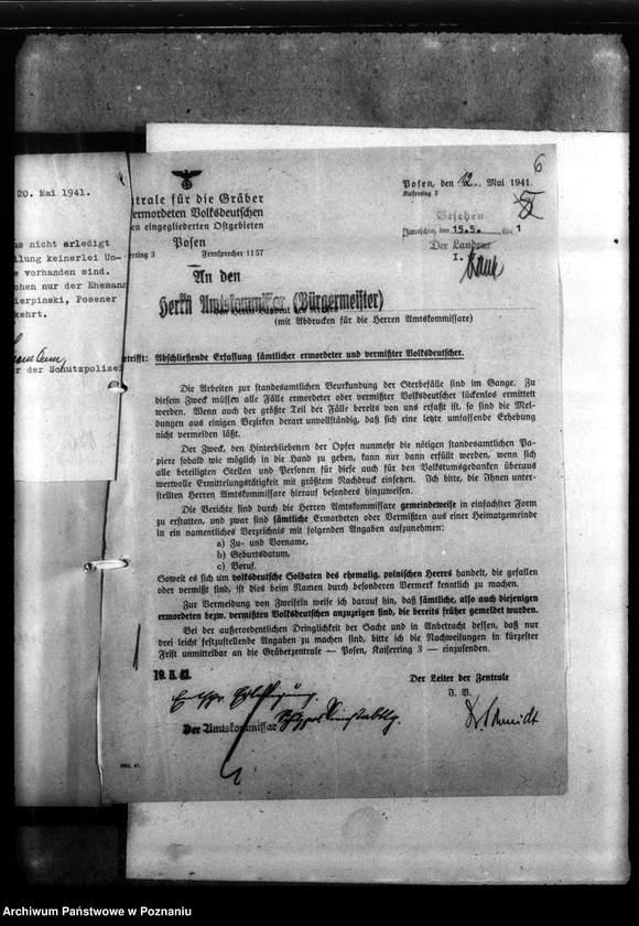 Obraz 10 z jednostki "Kreis Jarotschin (Jarocin). Zgłoszenia zmarłych i zaginionych miejscowych Niemców w 1939 roku"