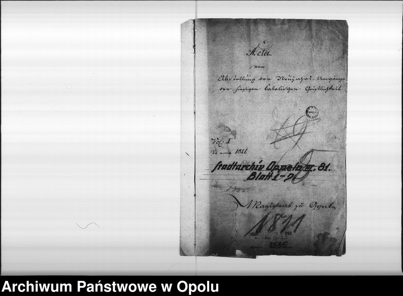 Obraz 4 z jednostki "Acta von Abstellung der Neujahrs - Umgänge der hiesigen katholischen Geistlichkeit Vol. I de anno 1821"