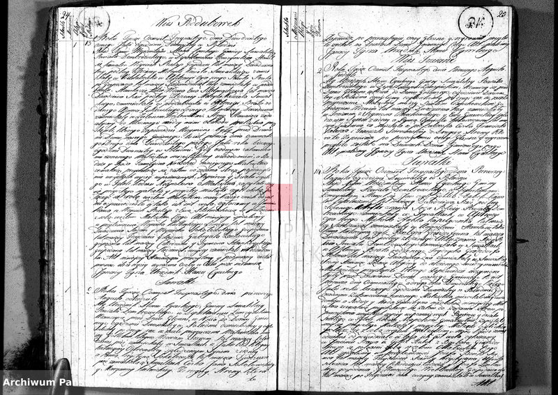image.from.unit.number "Księga aktów ślubnych gminy suwalskiey, powiatu dąbrowskiego w departamencie łomżyńskim od dnia 1 maja 1813 po 1 maja 1814"