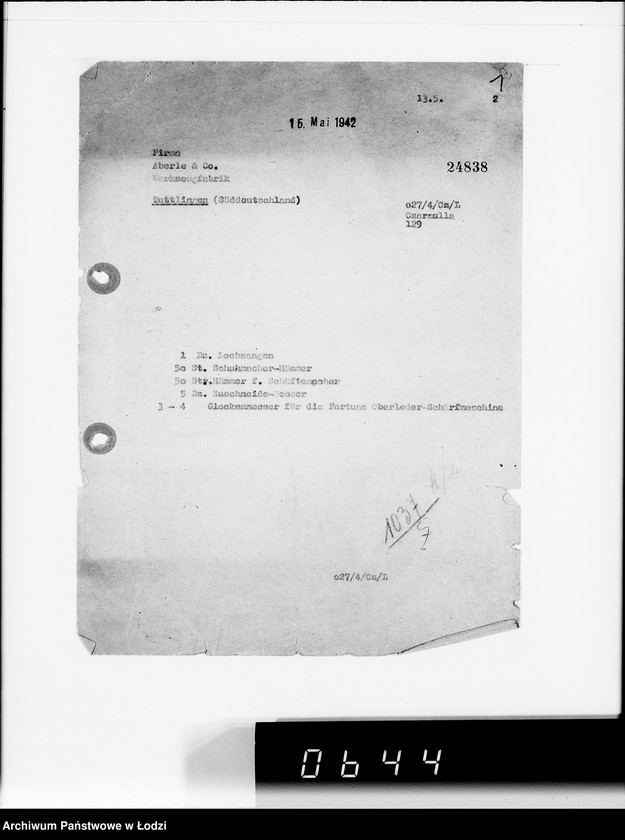 Obraz 5 z jednostki "I a Kauf-Aufträge. A-J. [Przybory szewskie i techniczne]"