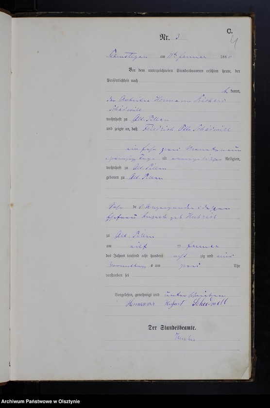 image.from.unit.number "Sterbe-Haupt-Register Nr 1 - 83"