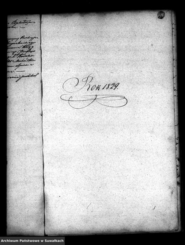 image.from.unit.number "Książka do zapisywania Aktów Zaślubienia Starozakonnych Parafii Bakałarzewo 1827/1837"