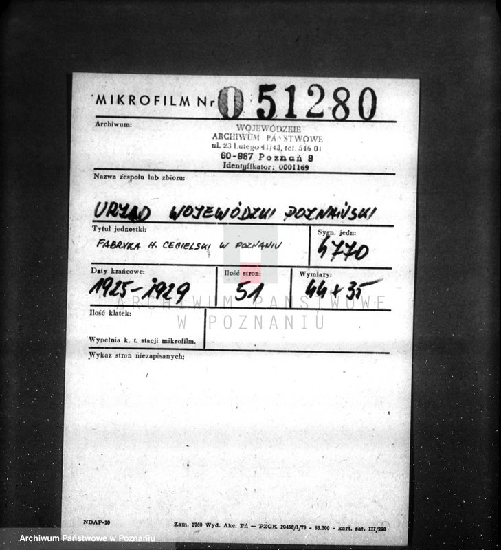 Obraz 2 z jednostki "Fabryka H. Cegielski w Poznaniu wtym plan generalny fabryki lokomotyw"