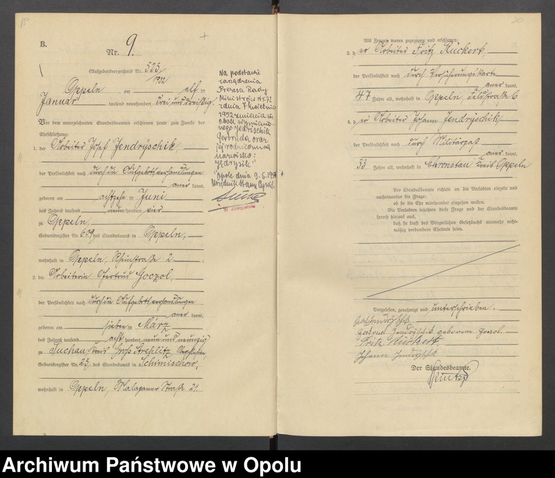 Obraz 13 z jednostki "[Rejestr małżeństw]  1933  Nr 1-155"