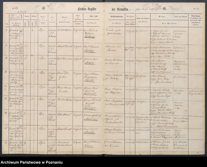 Obraz 5 z jednostki "Duplikat der Kirchenregister von Taufen, Trauungen und Verstorbenen"
