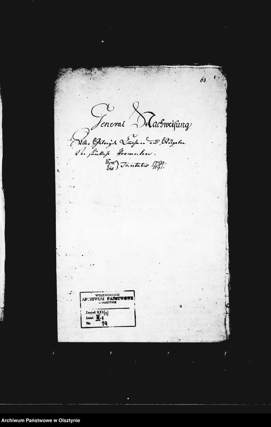 image.from.unit.number "Generalnachweisung aller Getreide- Einnahmen u. -Ausgaben von sämtl. Vorwerken"