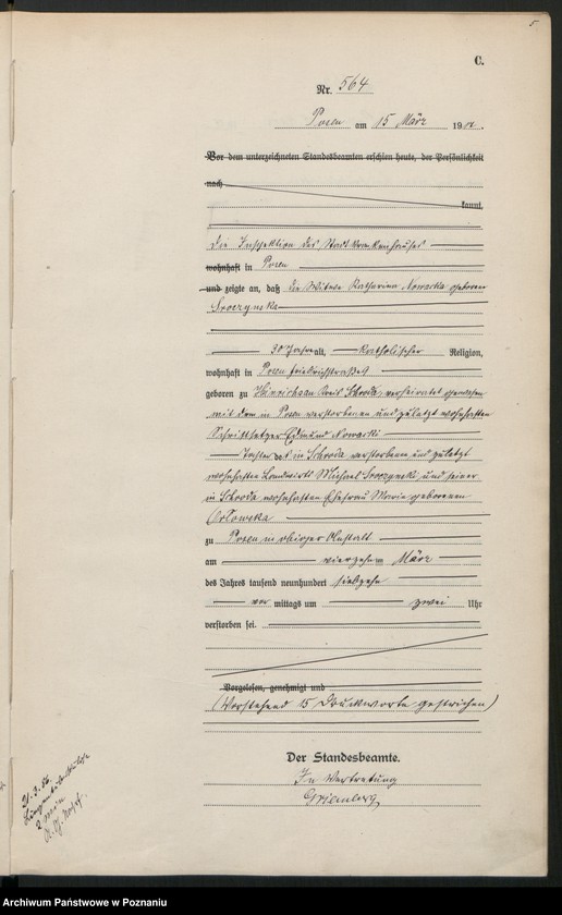 image.from.unit.number "Księga miejscowa zgonów tom II [Rejestr główny zgonów]"