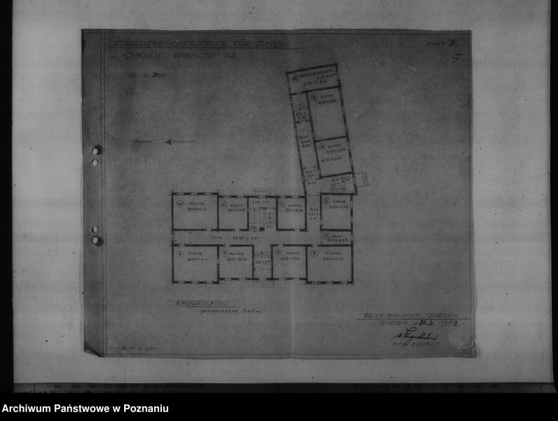 Obraz 9 z jednostki "Lagepläne verschiedener Schulgebäude"