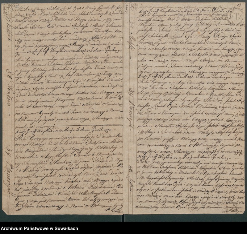 Obraz 9 z jednostki "Akta Zeyscia Gminy Kaletnickiey, od 1-go dnia Stycznia Roku 1817 do ostatniego Grudnia tegoż Roku"