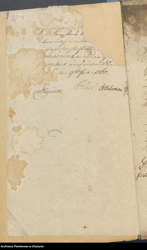 image.from.unit "Cirkulare des Justiz - Collegium und Amt Rhein Verfügunge des russisches Gouverneur von Preussen "