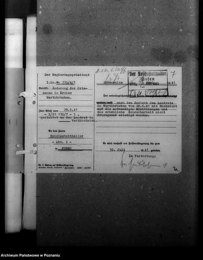 Obraz 11 z jednostki "Ortsnamenänderung - Kreis Warthbrücken (Koło)"