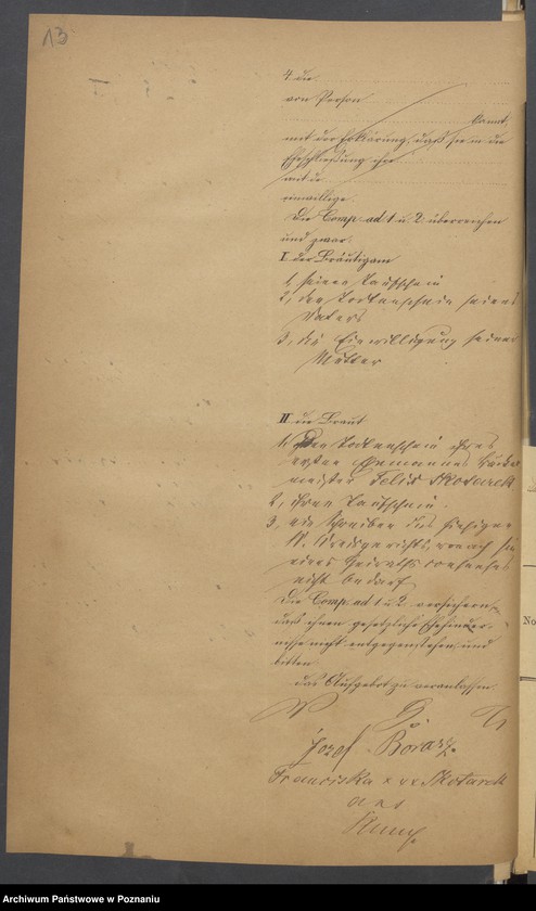 Obraz 14 z jednostki "Die von den Verlobten beigebrachten Urkunden zur Eheschliessung pro 1875"