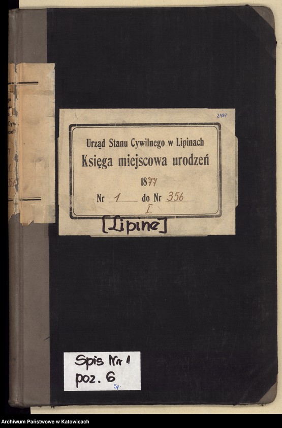 image.from.unit.number "Księga urodzeń T.1 nr 1-356"