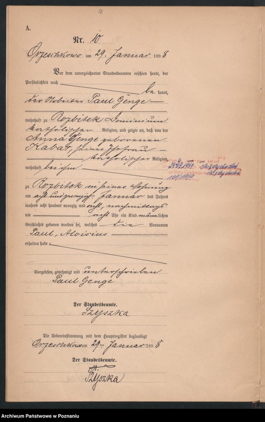 Obraz 13 z jednostki "Księga urodzeń"