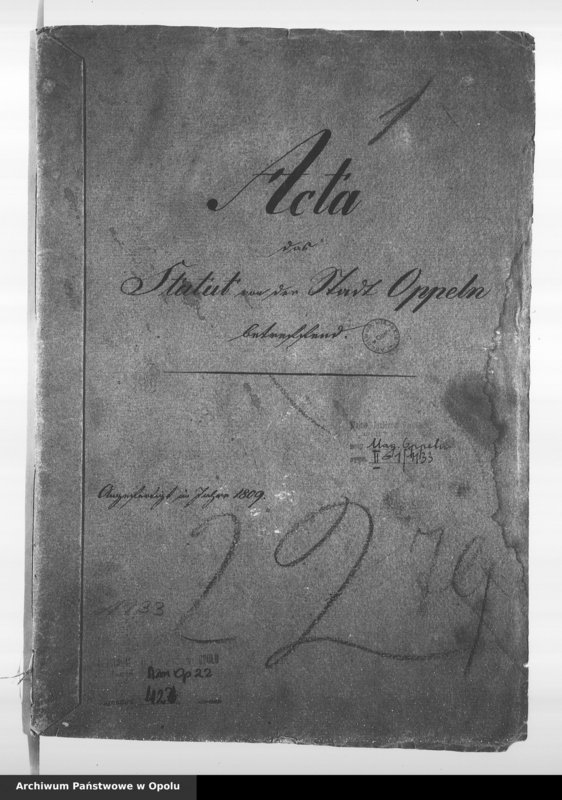 Obraz 4 z jednostki "Akta das Statut von der Stadt Oppeln betreffend"