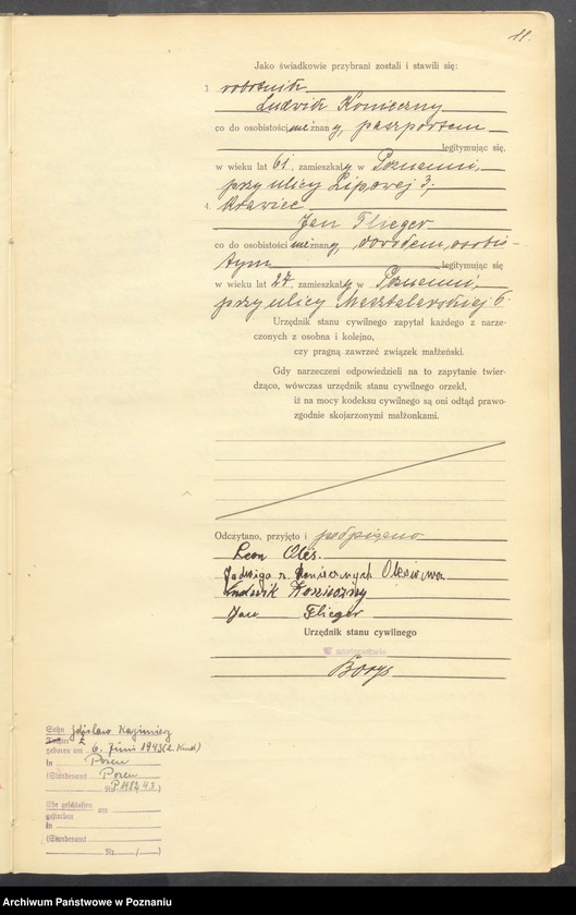 Obraz 13 z jednostki "Księga miejscowa małżeństw tom III [Rejestr główny małżeństw]"