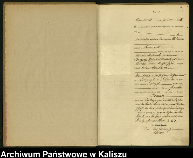 Obraz 4 z jednostki "[Księga urodzeń]"