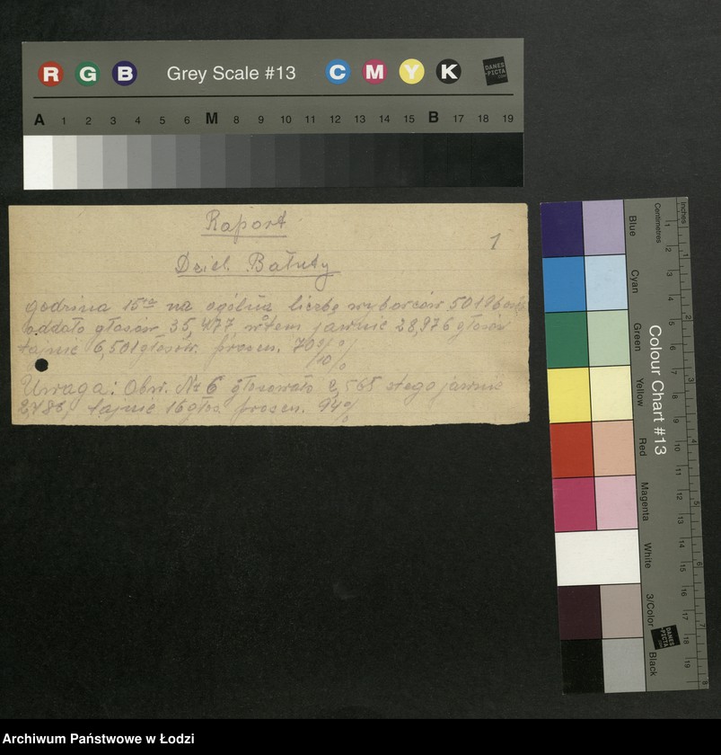 Obraz 2 z jednostki "Wybory do Sejmu Ustawodawczego; raporty z przebiegu głosowania"