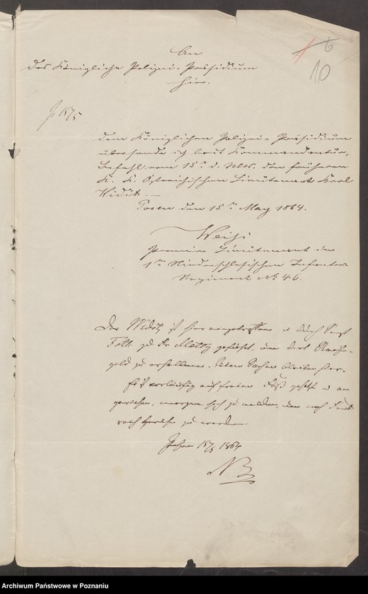 Obraz 14 z jednostki "A. betr. die Zuzüge zu den Insurgenten nach Polen vom Auslande /Deutsche, Franzosen, Italiener, Engländer, Dänen…/"