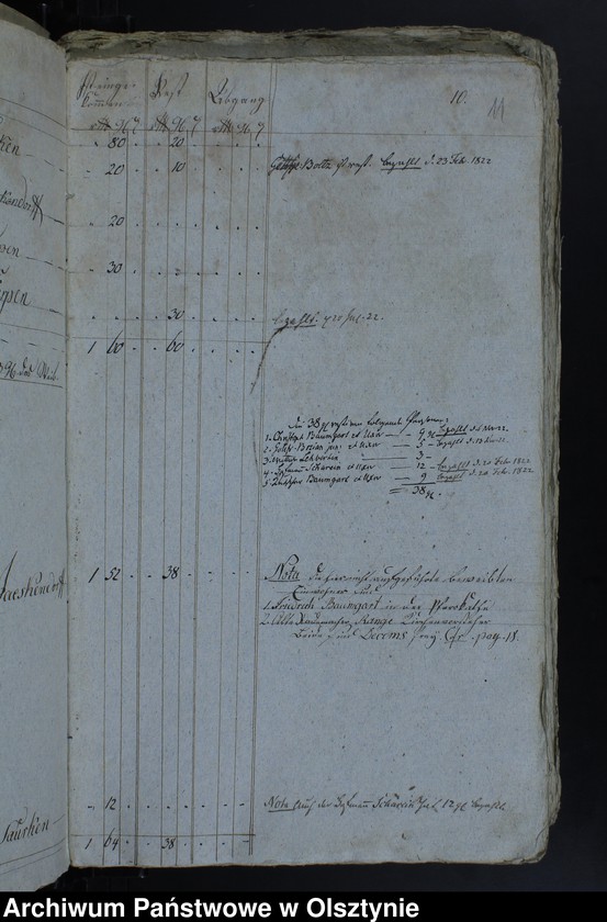 image.from.unit.number "Jahr Rechnung aller Einnahme und Ausgabe der Jäskendorffschen Kirche"
